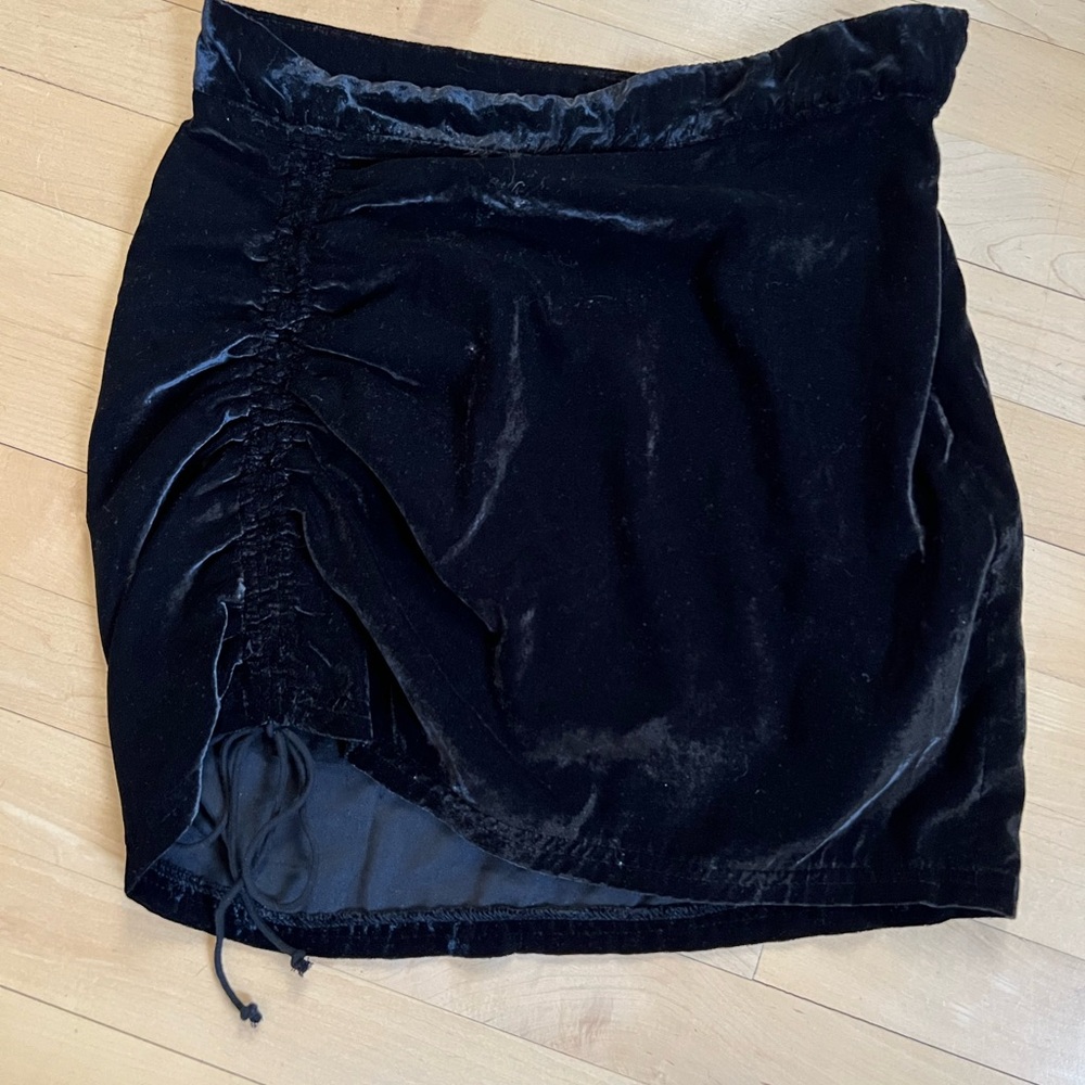 Black Velvet Skirt